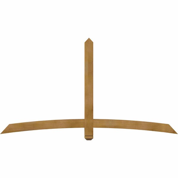 Ekena Millwork Bellingham Rough Sawn Timber Gable Bracket, Western Red Cedar, 84"W x 45"H x 4"D x 4"F, 13/12 Pitch GBW084X45X0404BEL00RWR - main
